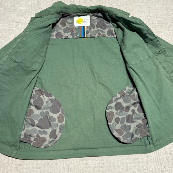 MINI BODEN Kids' Stretch Cotton Utility Jacket in Safari Green - Picture 6 of 11